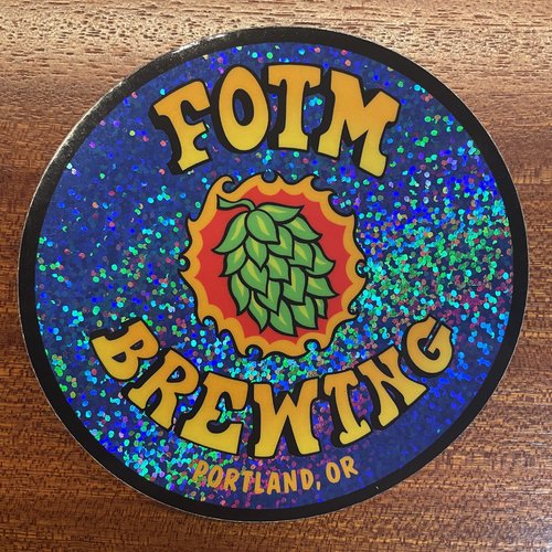 FOTM Brewing Sparkle Sticker